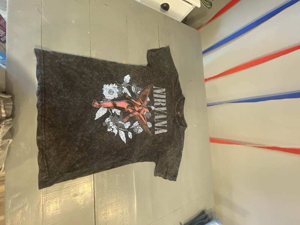 Nirvana In Utero Washed Angel Graphic T-Shirt